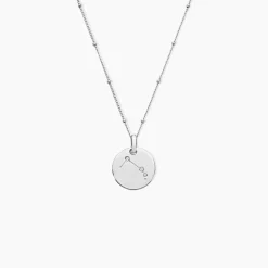 Collier Astr Argent Oxydes De Zirconium