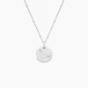 Collier Astr Argent Oxydes De Zirconium