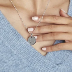 Collier Astr Argent Oxydes De Zirconium