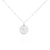 Collier Astr Argent Oxydes De Zirconium
