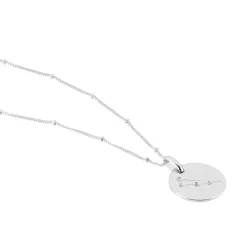 Collier Astr Argent Oxydes De Zirconium