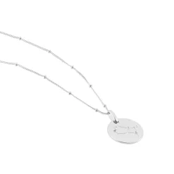 Collier Astr Argent Oxydes De Zirconium