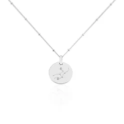 Collier Astr Argent Oxydes De Zirconium