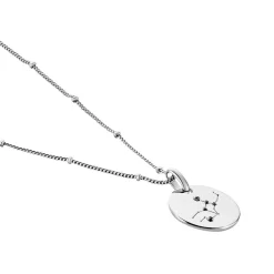 Collier Astr Argent Oxydes De Zirconium