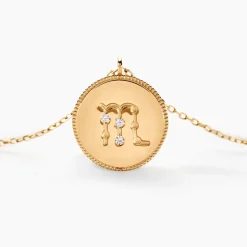 Collier Astrolae Or Jaune Diamant