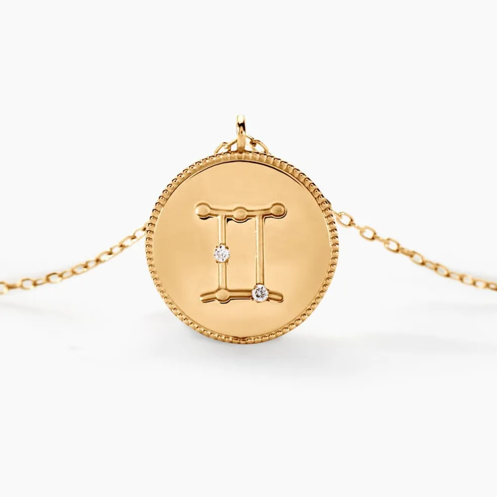 Collier Astrolae Or Jaune Diamant