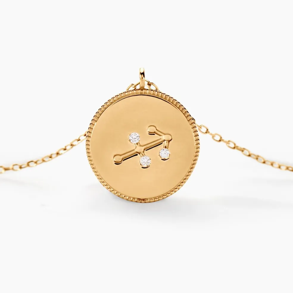 Collier Astrolae Or Jaune Diamant