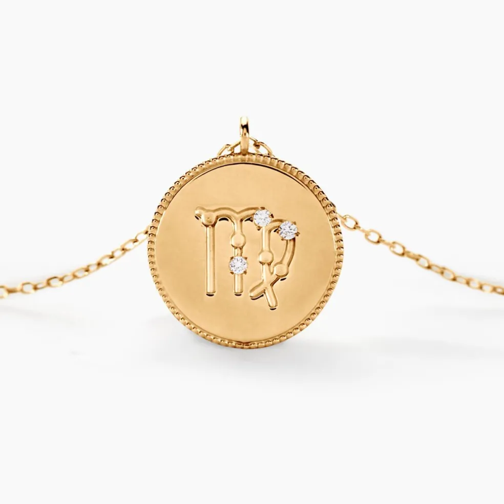 Collier Astrolae Or Jaune Diamant