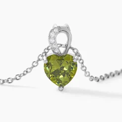 Collier Atieno Argent Blanc Oxyde De Zirconium