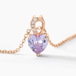 Collier Atieno Argent Rose Oxyde De Zirconium