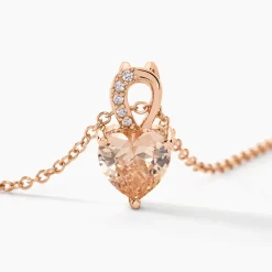 Collier Atieno Argent Rose Oxyde De Zirconium