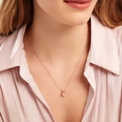 Collier Atieno Argent Rose Oxyde De Zirconium