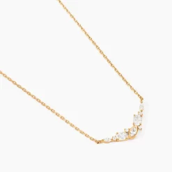 Collier Aurena Plaqué Or Jaune Oxyde De Zirconium