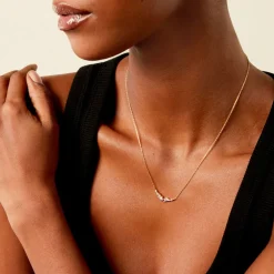 Collier Aurena Plaqué Or Jaune Oxyde De Zirconium