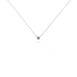 Collier Auxana Argent Blanc Oxyde De Zirconium