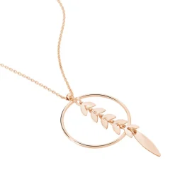 Collier Auxanne Argent Rose