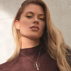 Collier Auxanne Argent Rose