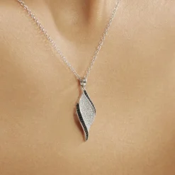 Collier Averill Argent Blanc Oxyde De Zirconium