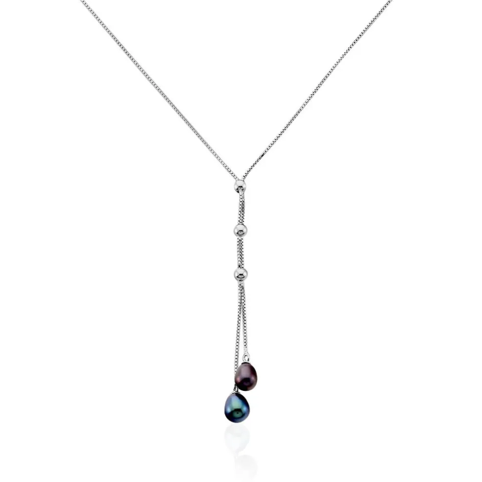 Collier Axell Argent Blanc Perle De Culture