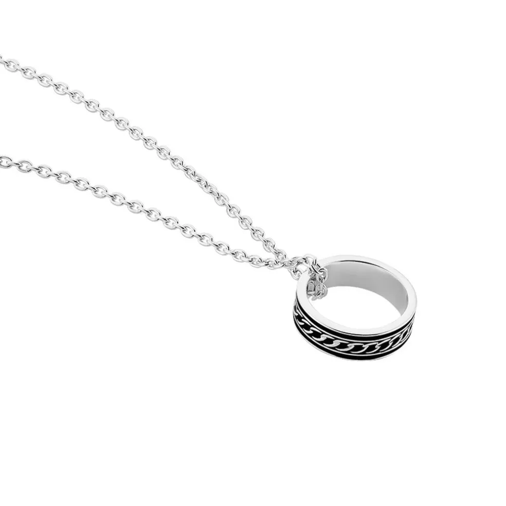 Collier Balthazar Argent Blanc
