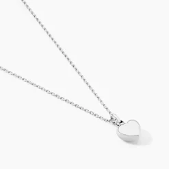 Collier Barbara Argent Blanc