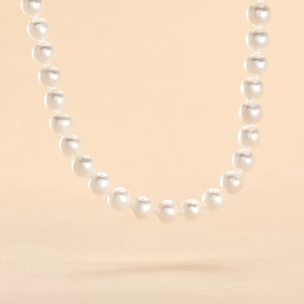 Collier Baroque Or Jaune Perle De Culture