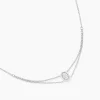 Collier Baroque Party Argent Blanc Oxyde De Zirconium