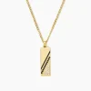 Collier Bartev Acier Jaune Cristal