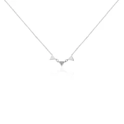 Collier Bartoumieu Argent Blanc Oxyde De Zirconium