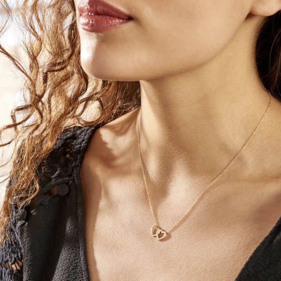 Collier Bassam Or Jaune Oxydes De Zirconium