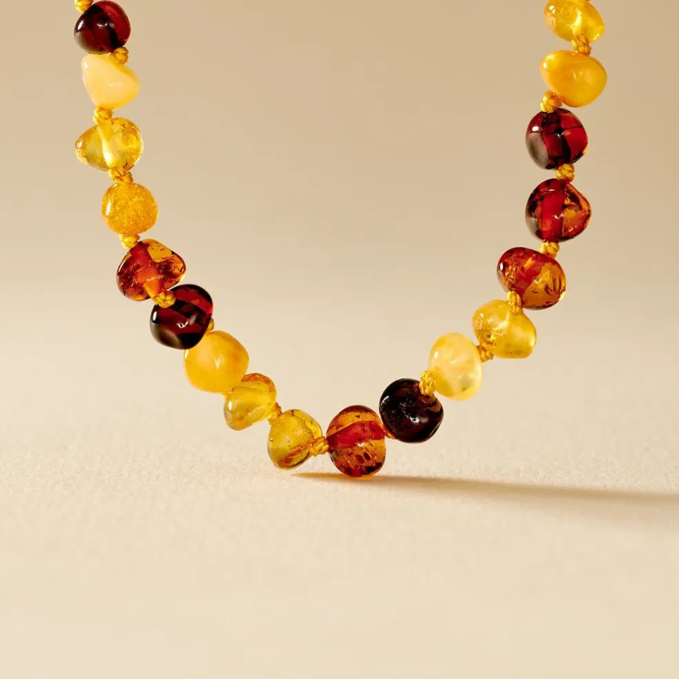 Collier Bebe Argent Blanc Moisha Ambres