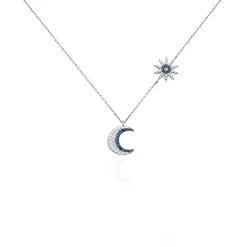 Collier Bekhta Or Blanc Oxyde De Zirconium