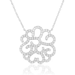 Collier Belambra Argent Blanc Oxyde De Zirconium