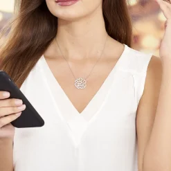 Collier Belambra Argent Blanc Oxyde De Zirconium