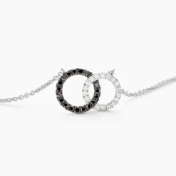 Collier Bella Or Blanc Diamant