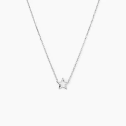 Collier Bess Argent Blanc