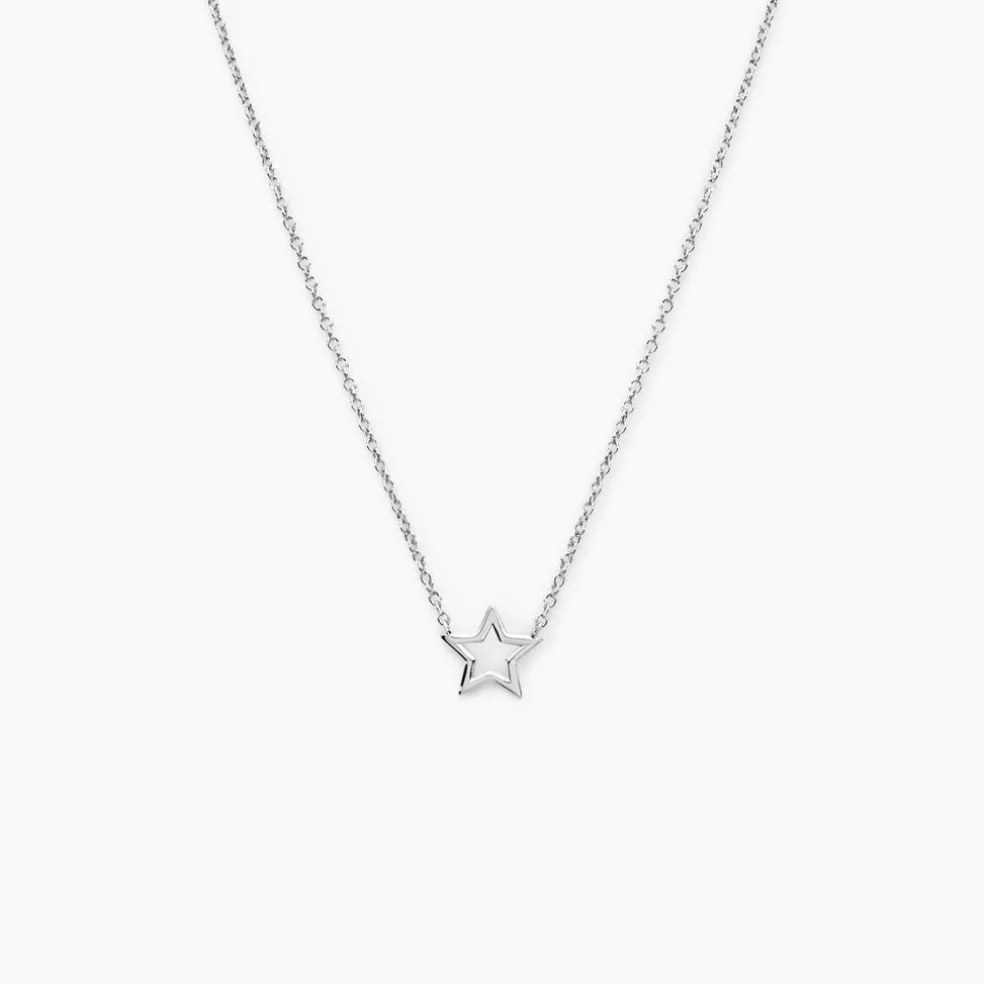 Collier Bess Argent Blanc