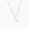 Collier Bindy Or Jaune Perle De Culture