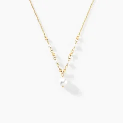 Collier Bindy Or Jaune Perle De Culture