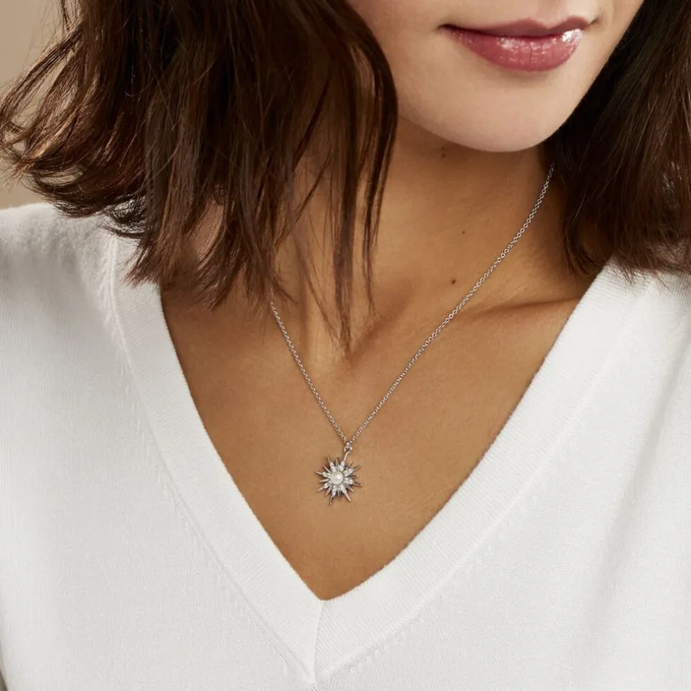 Collier Blanca Argent Blanc Perle De Culture