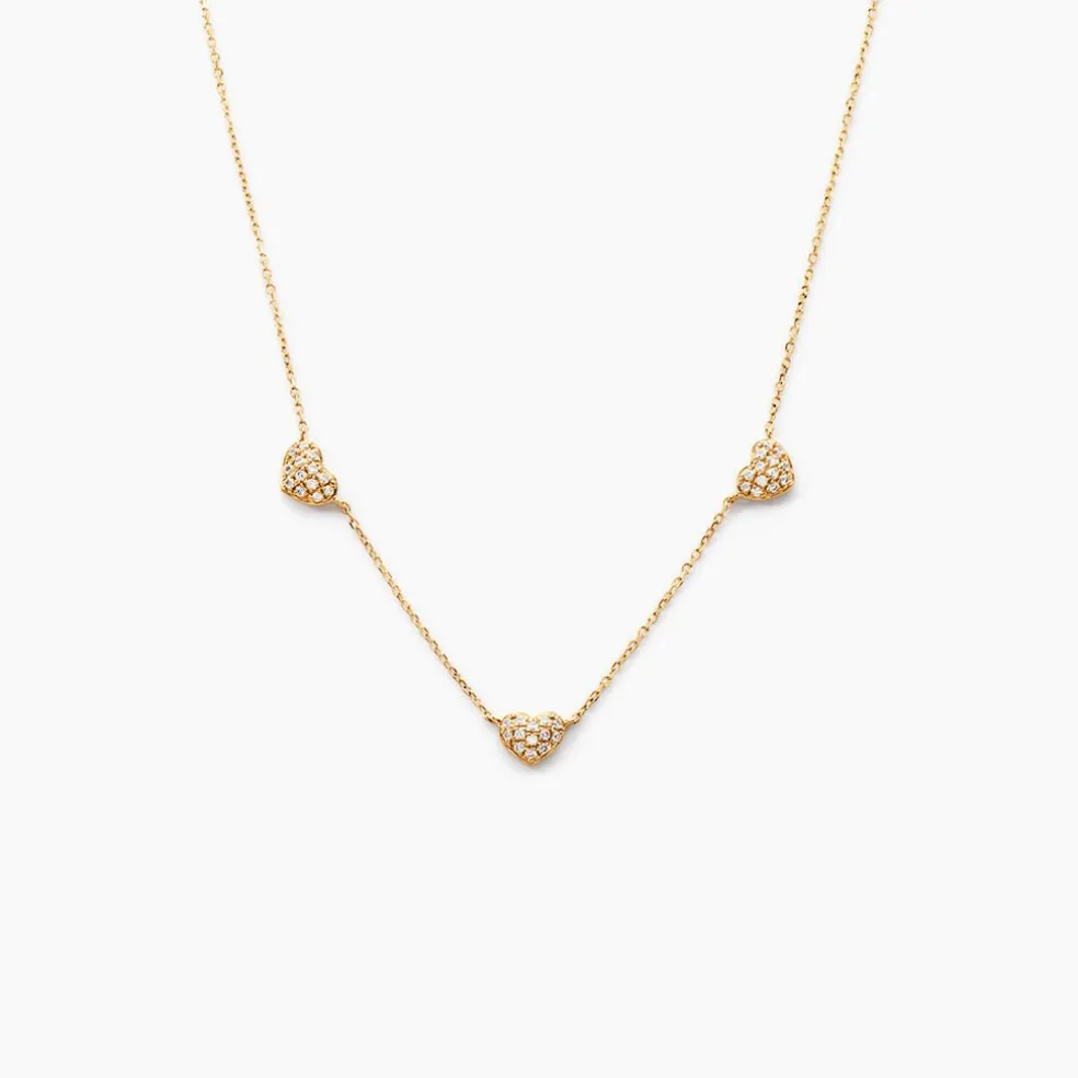 Collier Bomb Lover Or Jaune Oxyde De Zirconium