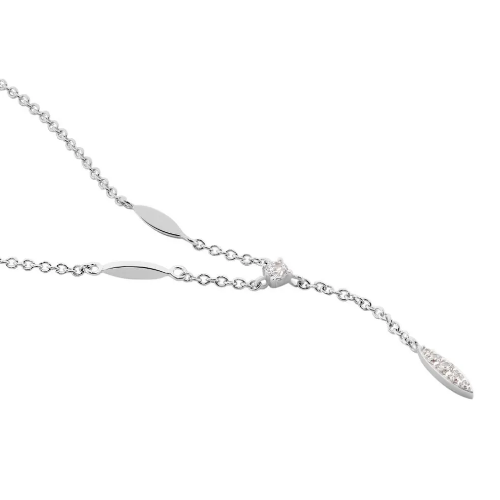 Collier Bormana Argent Blanc Oxyde De Zirconium