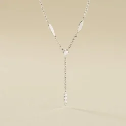 Collier Bormana Argent Blanc Oxyde De Zirconium