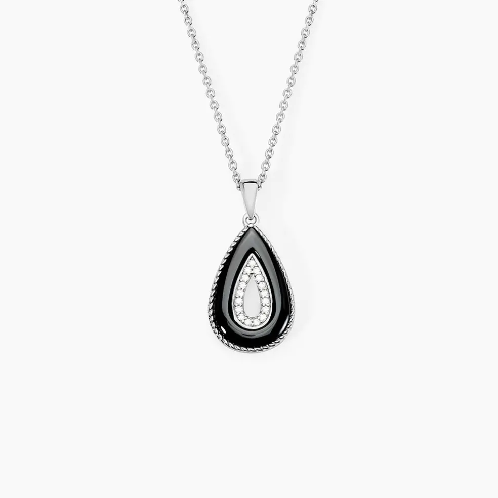 Collier Boyce Argent Blanc Céramique Oxyde De Zirconium