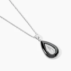 Collier Boyce Argent Blanc Céramique Oxyde De Zirconium