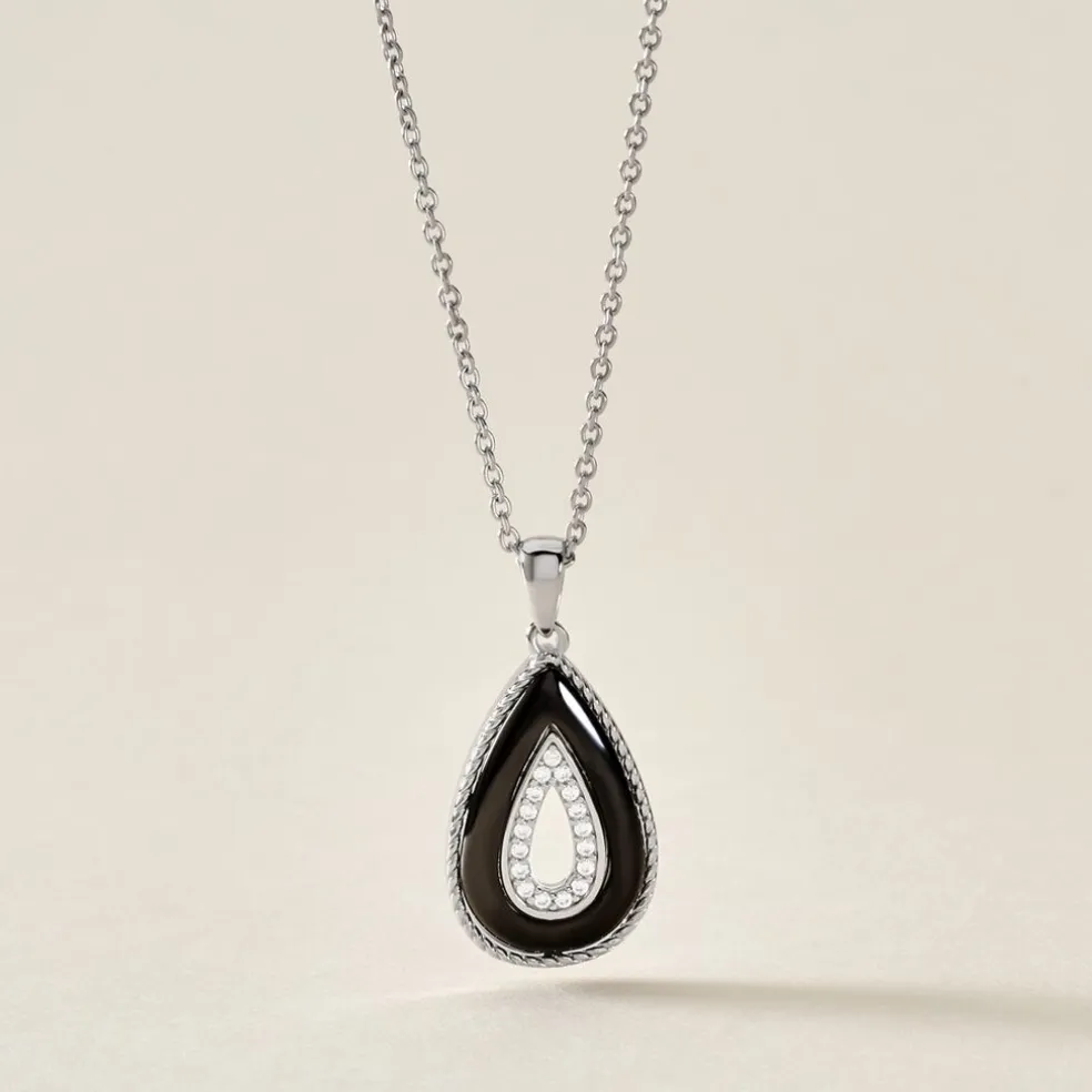 Collier Boyce Argent Blanc Céramique Oxyde De Zirconium