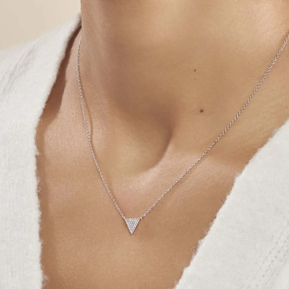 Collier Brendana Argent Blanc Oxyde De Zirconium