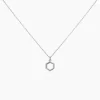 Collier Brielle Argent Blanc