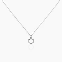 Collier Brielle Argent Blanc