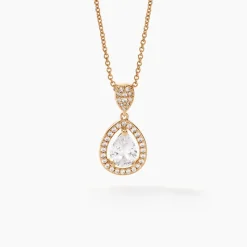 Collier Brigita Plaqué Or Jaune Oxyde De Zirconium